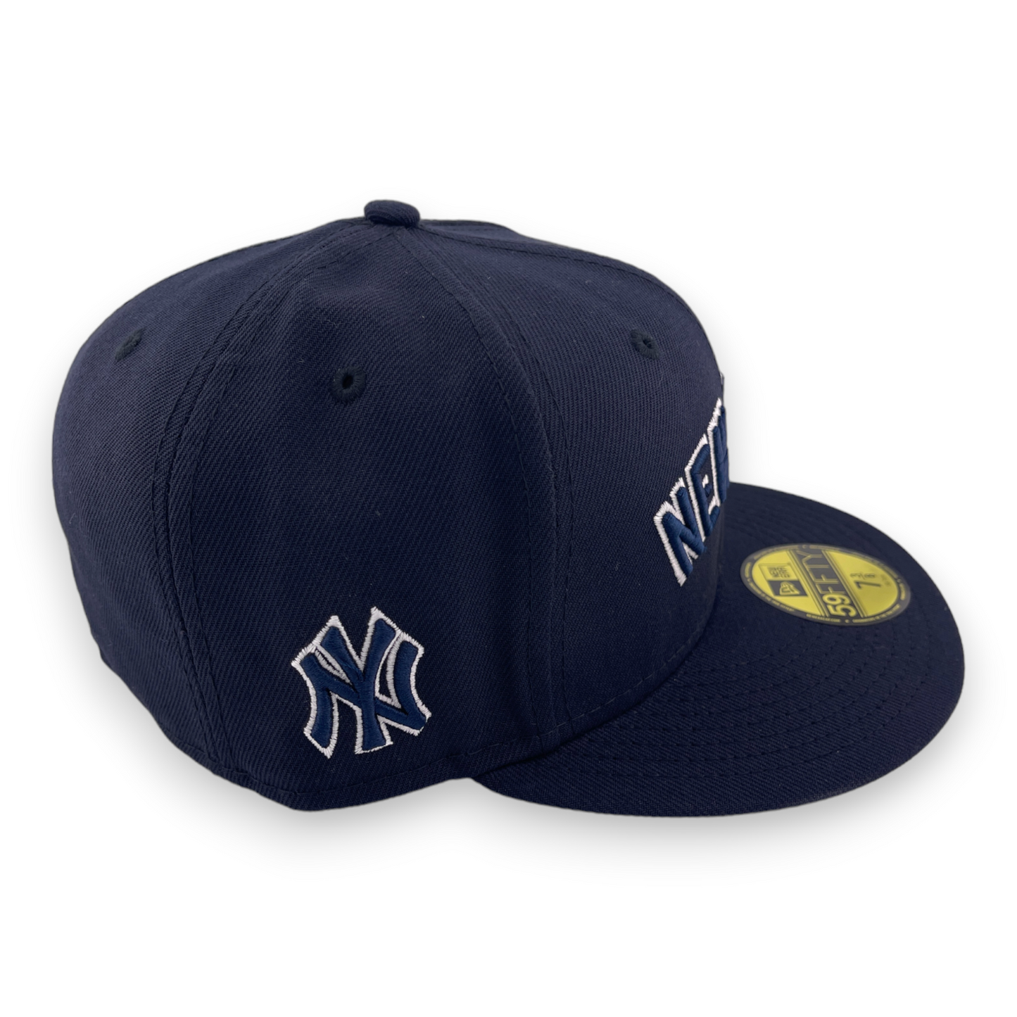 New Era New York Yankees Patch Logo Wordmark Pack Blue/Grey UV 59FIFTY Hat Cap