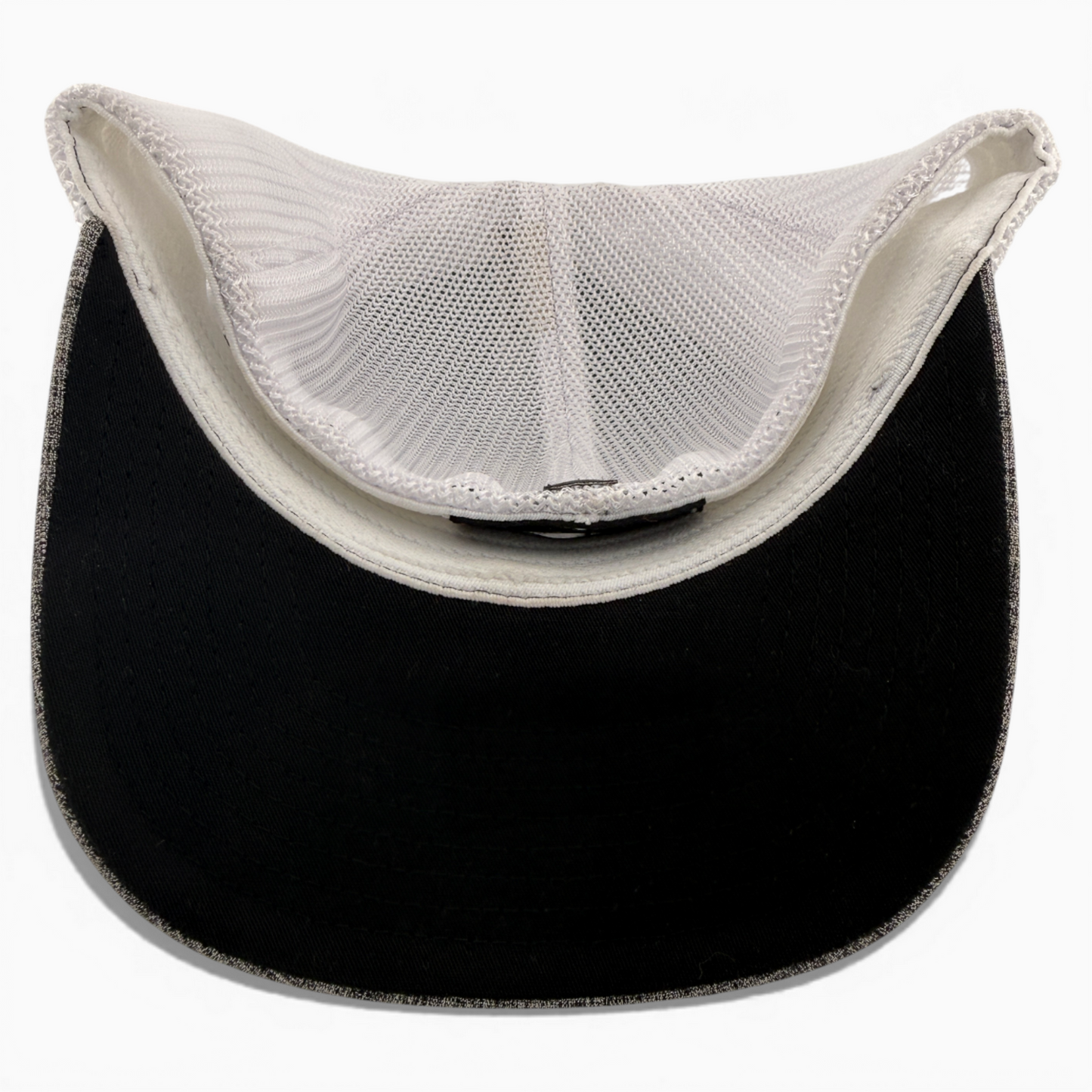 Hooey Caymen Heather Grey/White Mesh Back Trucker Stretch Flex Fitted Hat Cap