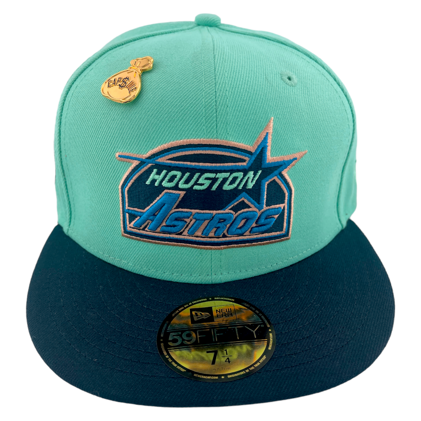 New Era Houston Astros MLB 35th Anniversary Patch Capsule Pin 59Fifty Fitted Hat Cap