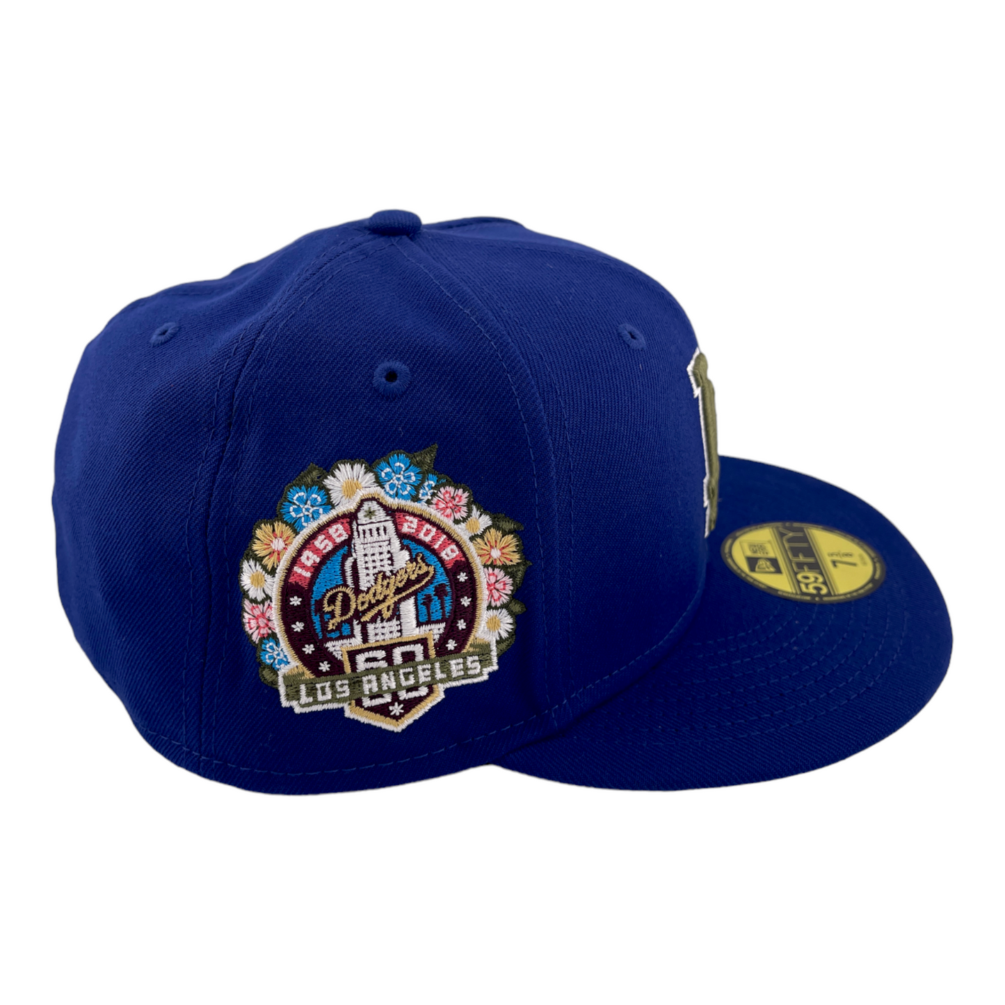 New Era Los Angeles Dodgers 60th Anniversary Patch Botanical Pack 59FIFTY Hat Cap