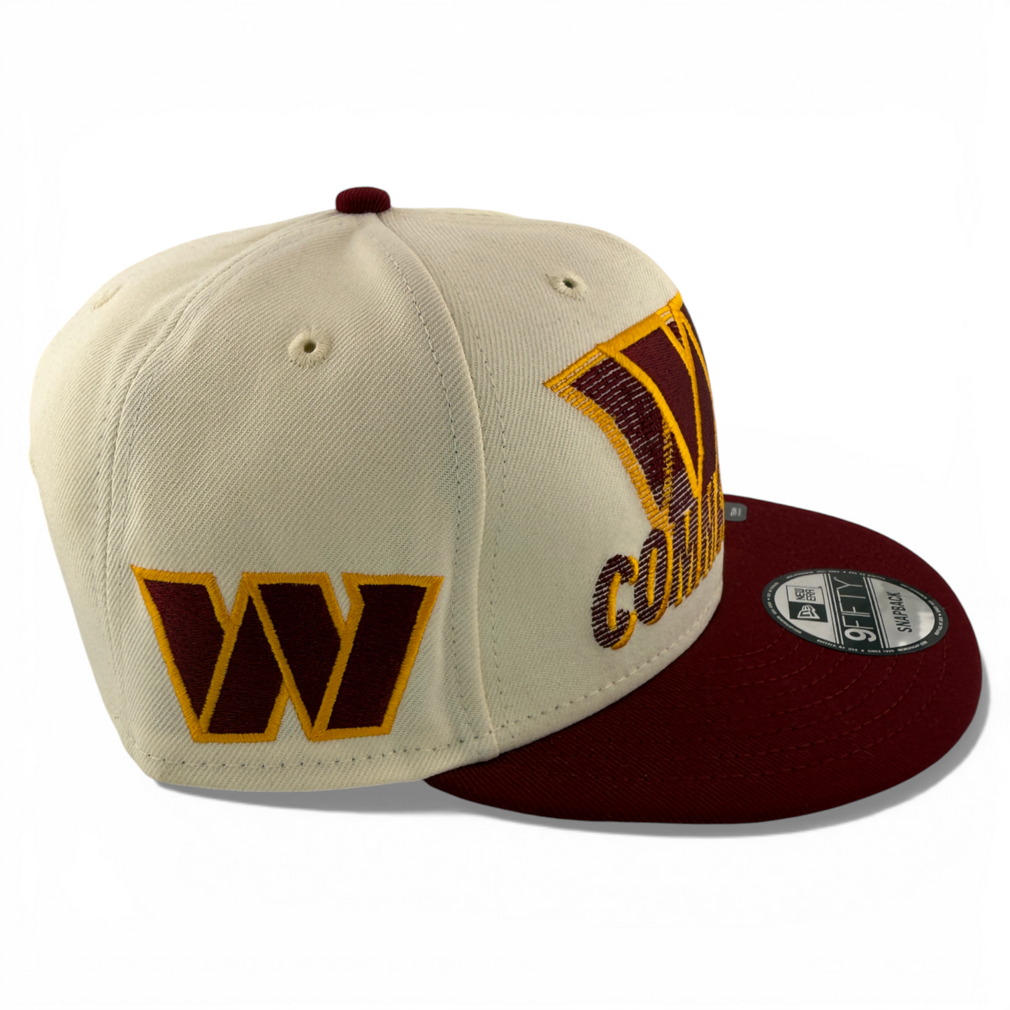 New Era Washington Commanders Retro Stack Logo 9Fifty Snapback Adjustable Hat