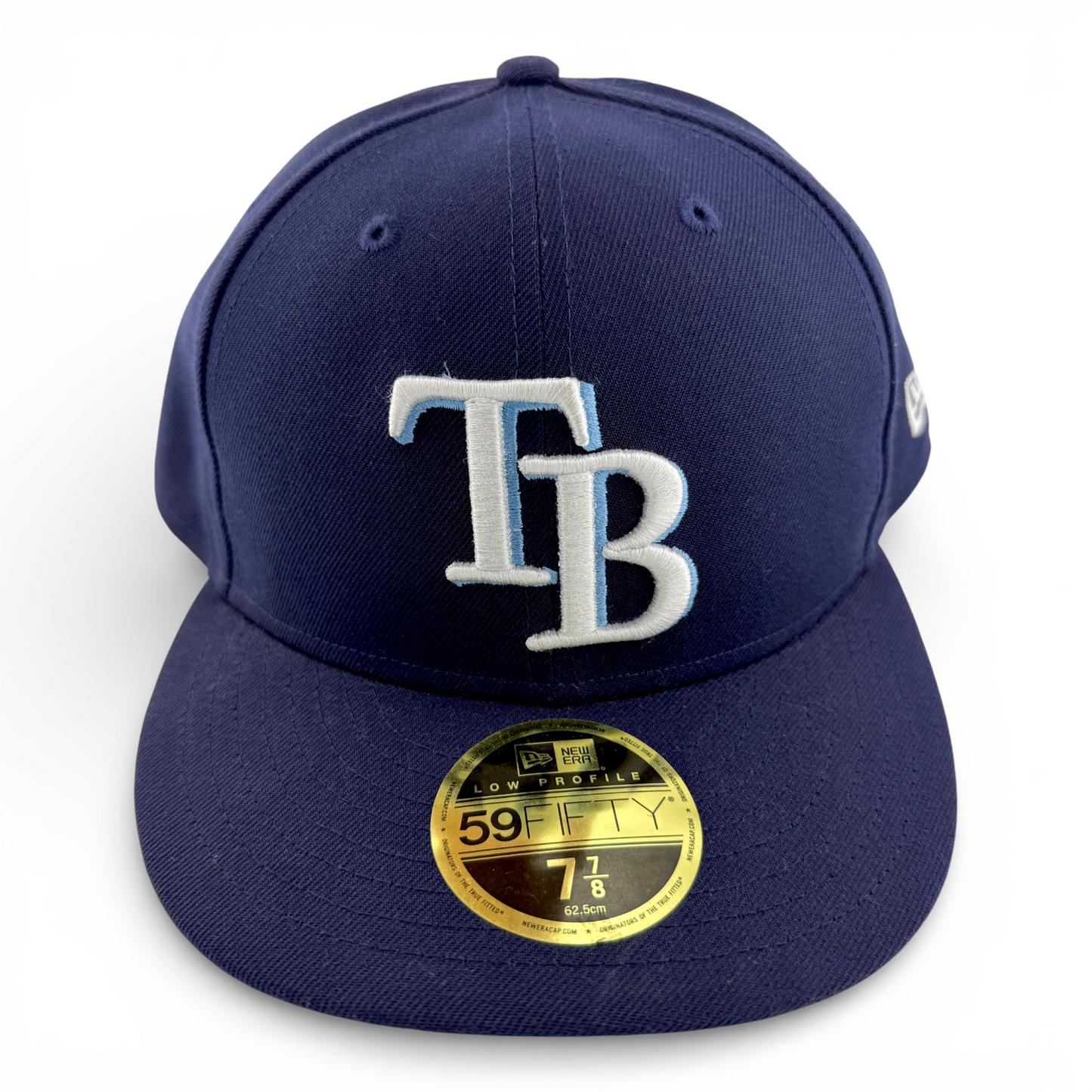 New Era Tampa Bay Rays MLB Team Classic Navy 59Fifty Low Profile Fitted Hat Cap