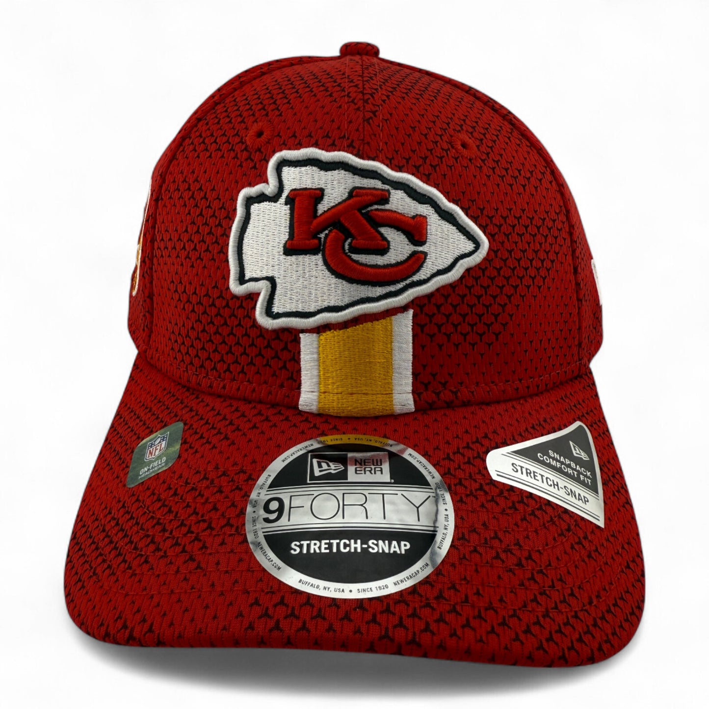 New Era Kansas City Chiefs 2024 Sideline 9Forty Stretch Adjustable Snapback Hat