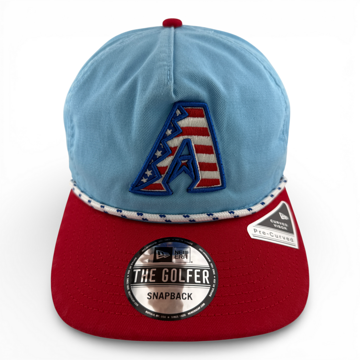 New Era Arizona Diamondbacks 2025 4th of July Rope Golfer Snapback Adjustable