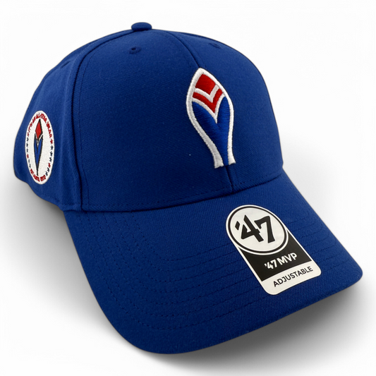 '47 Brand Atlanta Braves MLB Local Side Patch Blue Feather MVP Adjustable Hat