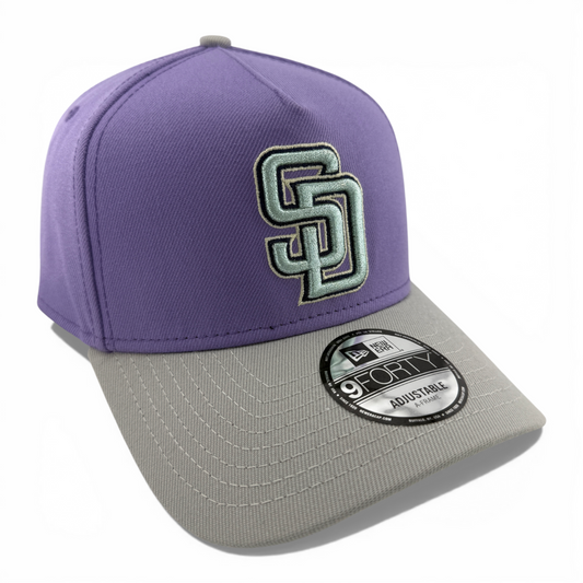 New Era San Diego Padres MLB Pastel A-Frame 9Forty Snapback Adjustable Hat Cap