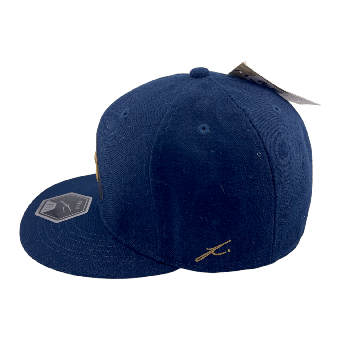 NEW Fi Collection Pumas UNAM Dawn FT-90 Pro Navy Blue/Grey UV Fitted Hat Cap