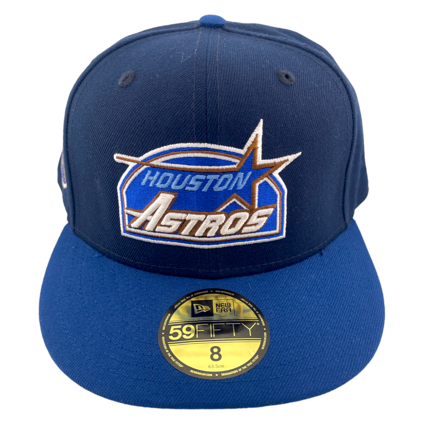 New Era Houston Astros 35 Years Side Patch The Blues Brown UV 59FIFTY Fitted Hat Cap