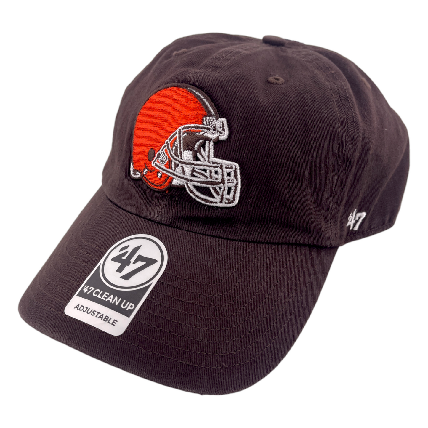 '47 Brand Cleveland Browns NFL Brown Classic Logo Clean Up Adjustable Dad Hat