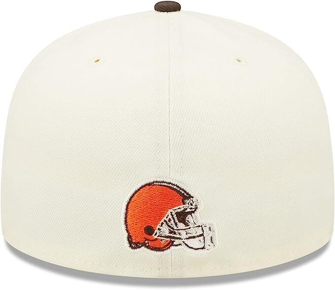 New Era  Cleveland Browns 2022 Sideline NFL Cream 59FIFTY Fitted Hat Cap