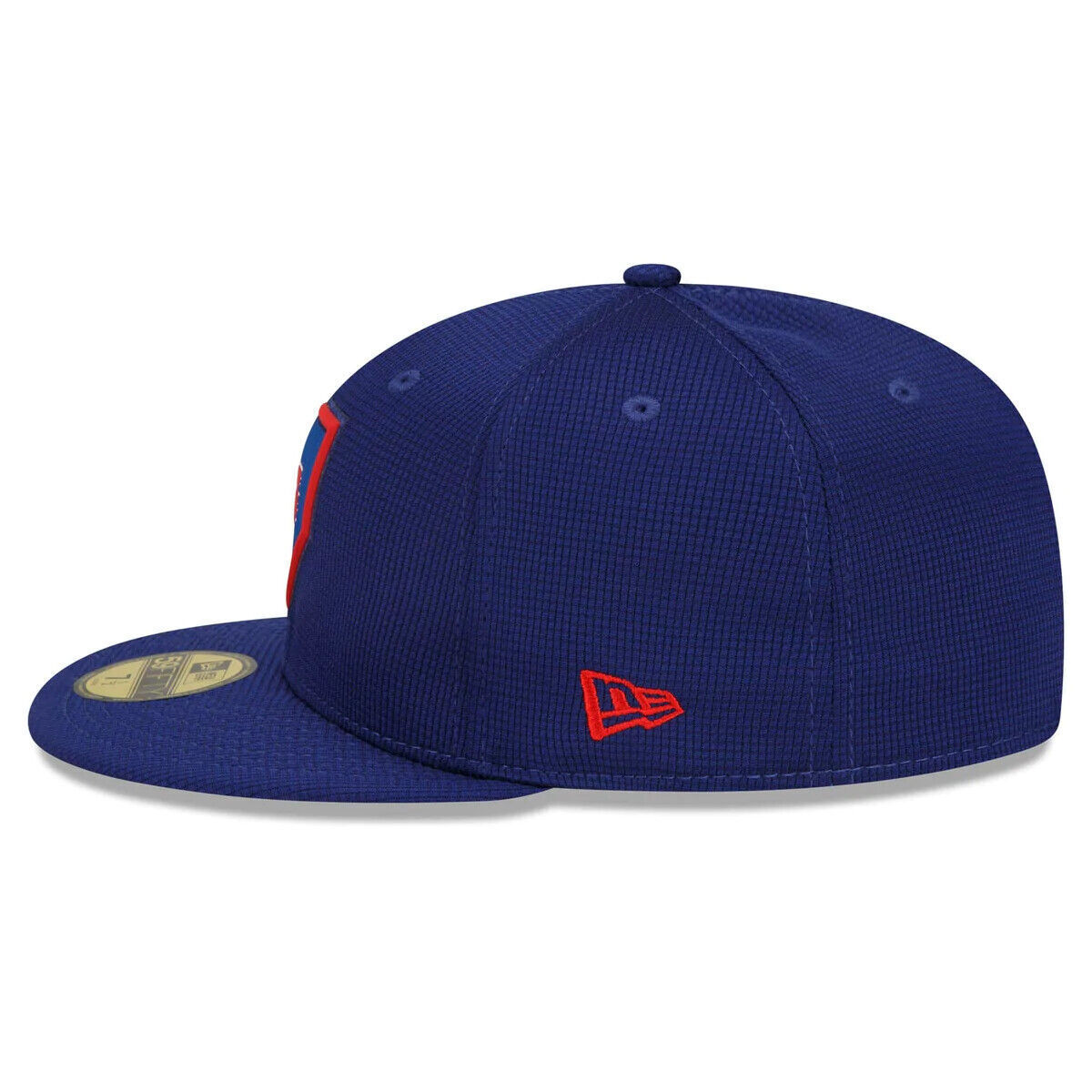 New Era Texas Rangers MLB 2022 Clubhouse Raised Logo Blue 59FIFTY Fitted Hat Cap