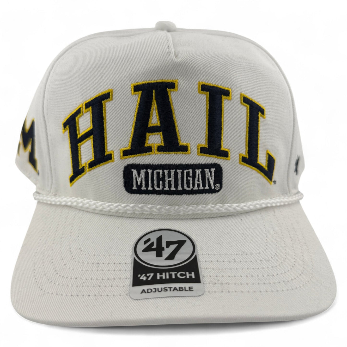 47' Brand University of Michigan NCAA Hail Rope A-Frame Hitch Adjustable Hat