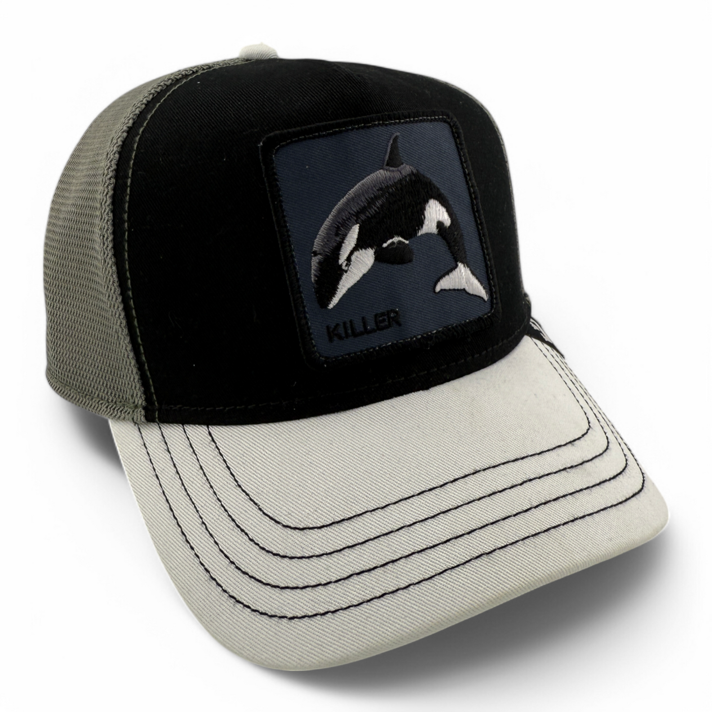 Goorin Bros Killer Whale V2 The Farm Mesh Trucker Snapback Adjustable Hat Cap
