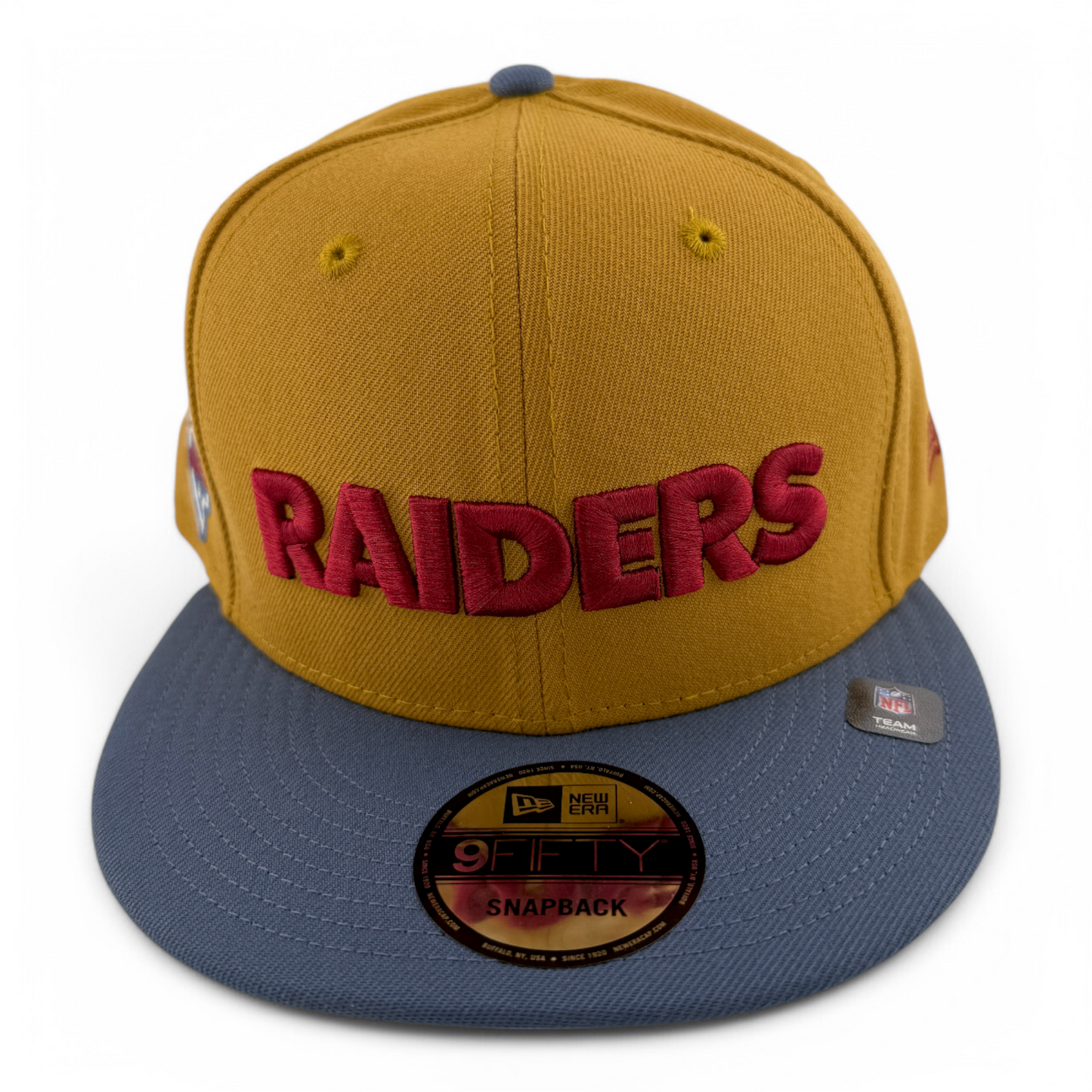 New Era Las Vegas Raiders NFL Panama Tan 9FIFTY Snapback Adjustable Hat Cap