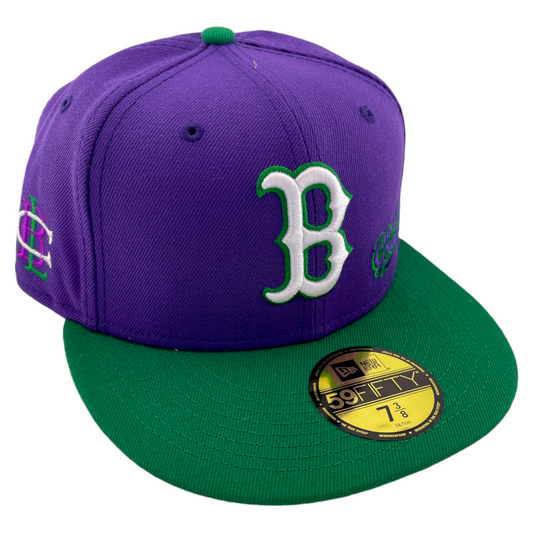 New Era Boston Red Sox MLB Big League Chew Bubble Gum Grape 59Fifty Fitted Hat Cap