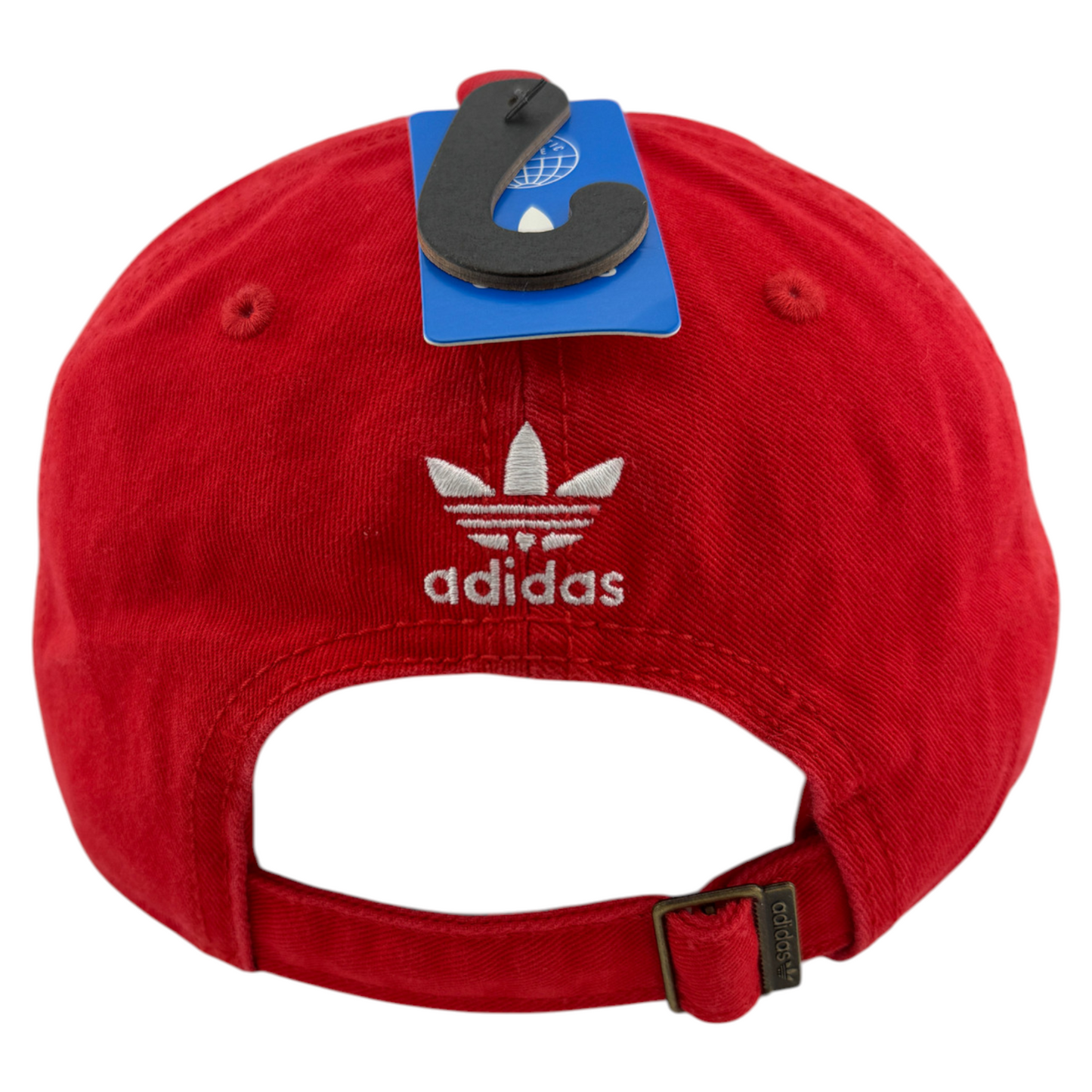 adidas Originals Relaxed Trefoil White/Red LP7027 Strapback Adjustable Dad Hat