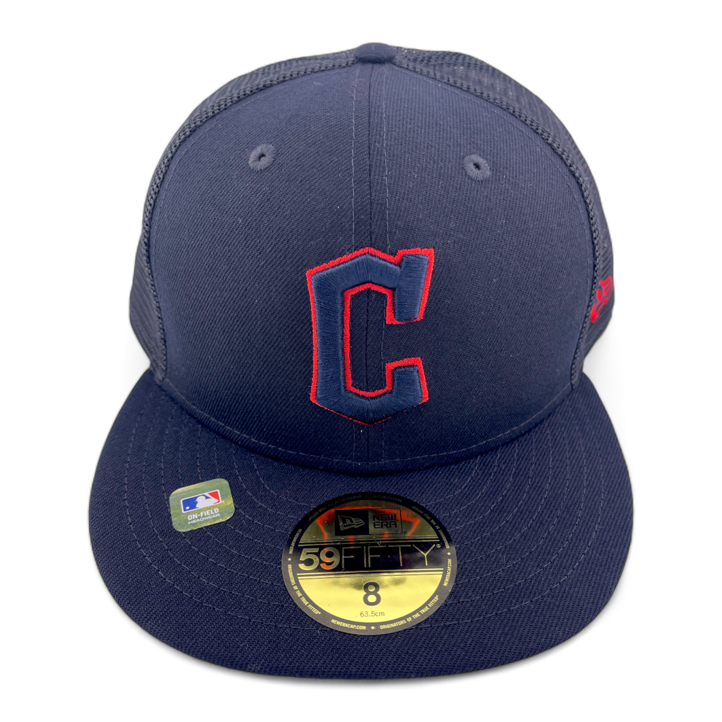 New Era Cleveland Guardians MLB 2023 Batting Practice Mesh 59Fifty Fitted Hat Cap