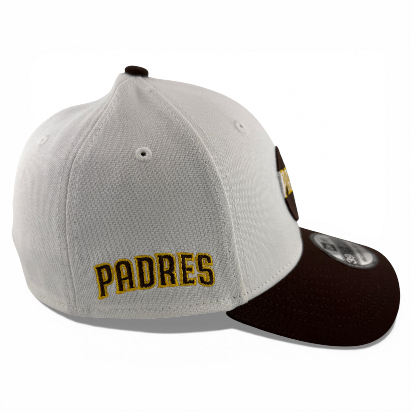 New Era San Diego Padres MLB Swinger Combo Logo Brown 39Thirty Flex Fit Hat Cap