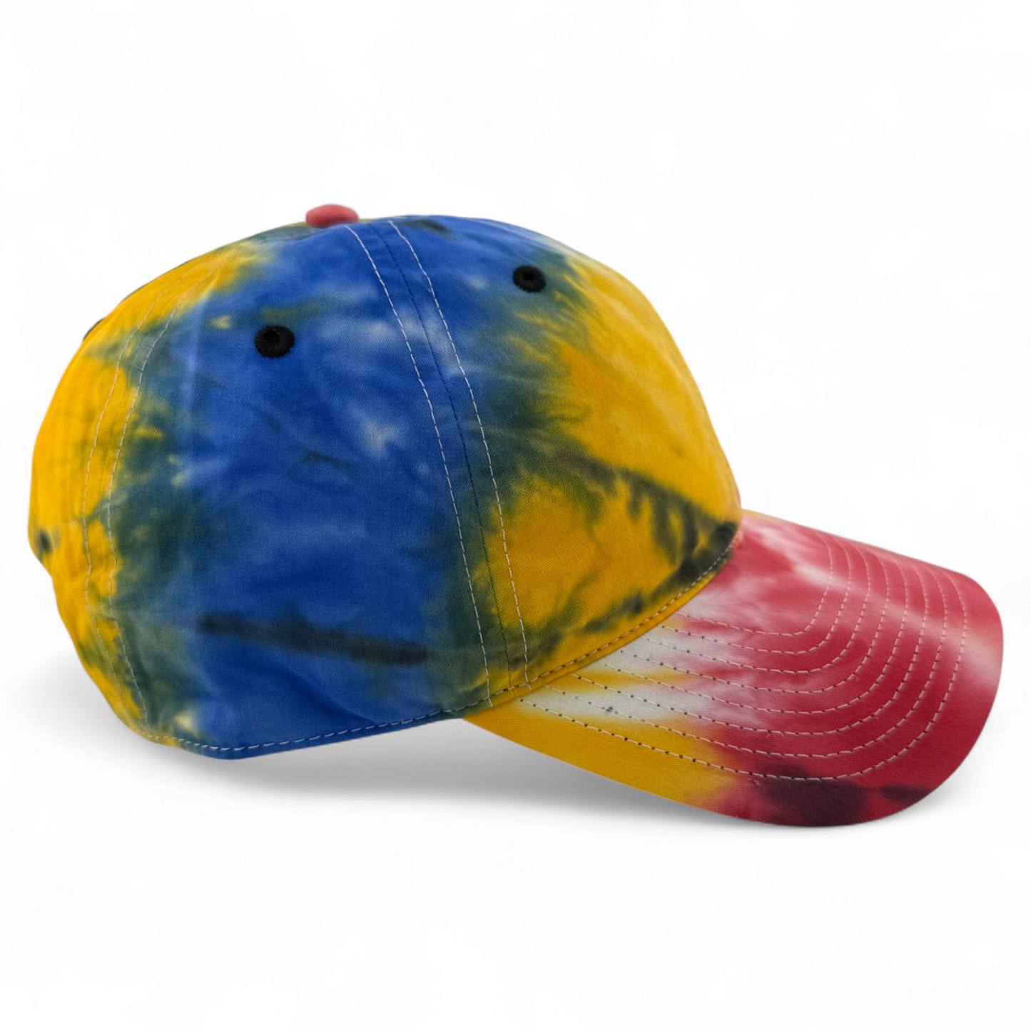 The Game GB482 Black Rainbow Tie Dye Blank Twill Unstructured Adjustable Dad Hat