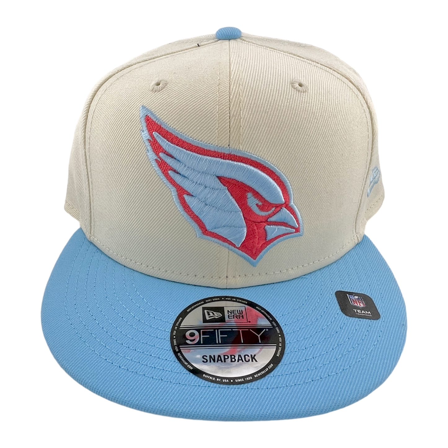 New Era Arizona Cardinals NFL Cream/Teal 2-Tone Color 9Fifty Snapback Hat Cap