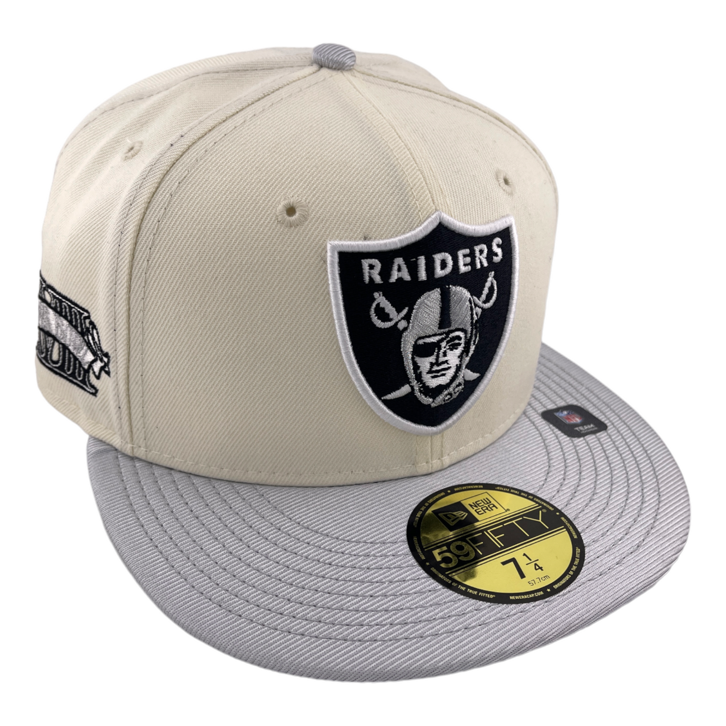 New Era Las Vegas Raiders Chrome Pack White/Silver Black UV 59Fifty Fitted Hat Cap