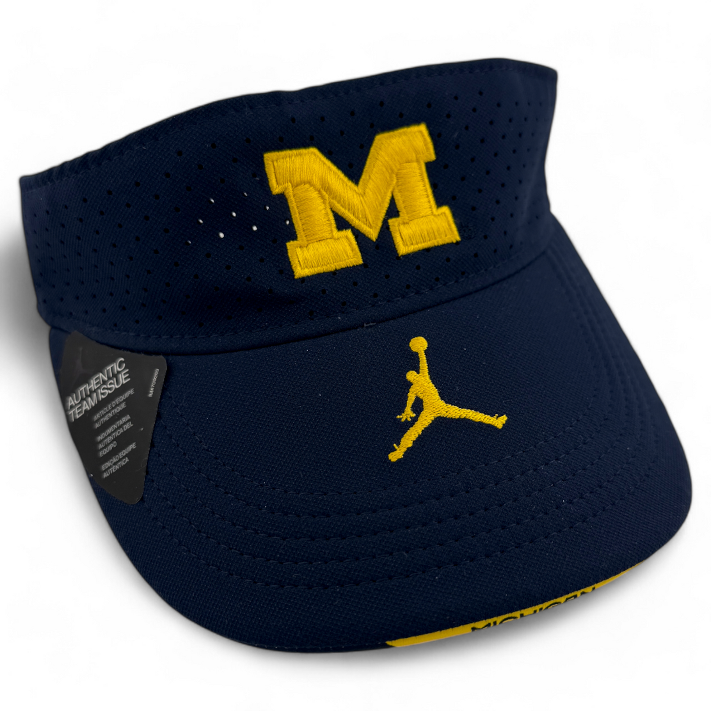 Nike Jordon University of Michigan Wolverines Adjustable Strap Aerobill Visor