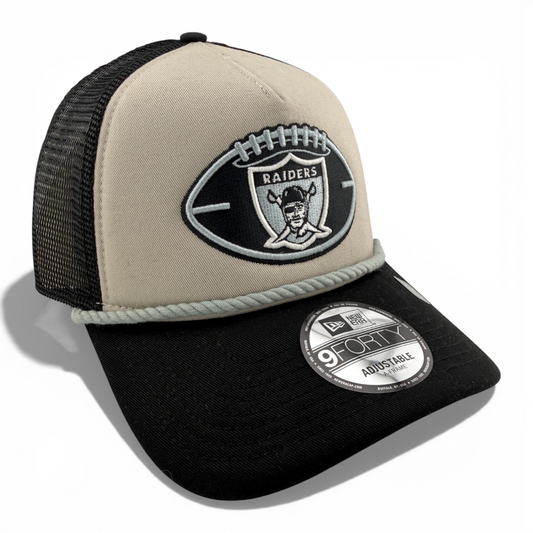 New Era Las Vegas Raiders NFL Historic Rope Trucker 9Forty Snapback Adjustable
