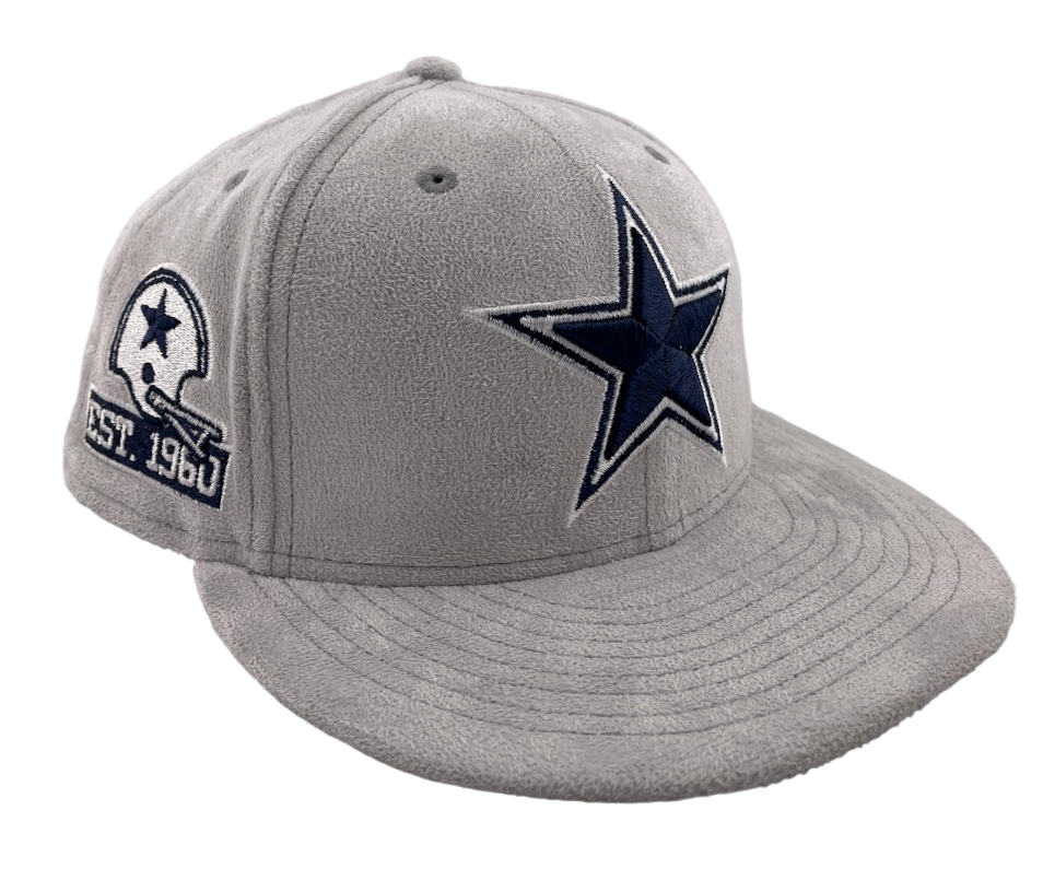 New Era Dallas Cowboys Pro Image Custom Metallic Suede Patch 59FIFTY Fitted Hat Cap