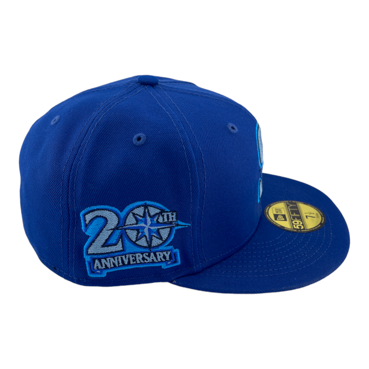 New Era Seattle Mariners 20th Anniversary Patch Arctic Blue Pack  UV 59FIFTY Hat Cap