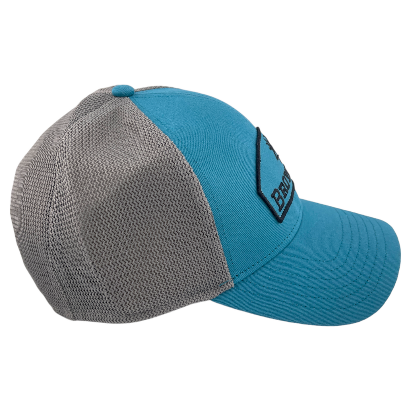 Browning Company Logo Teal/Gray Mesh Back Snapback Trucker Adjustable Hat Cap