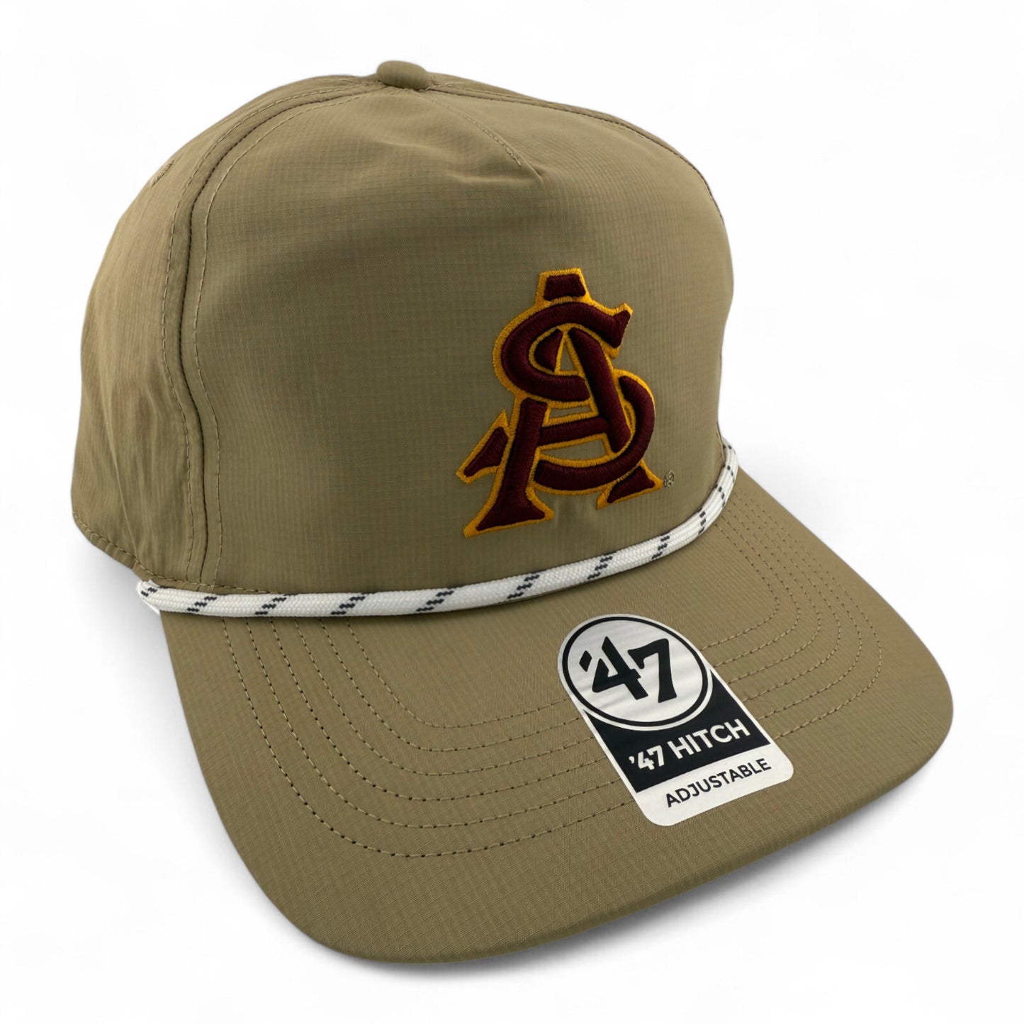 47' Brand Arizona State University NCAA Khaki Rope A-Frame Hitch Adjustable Hat