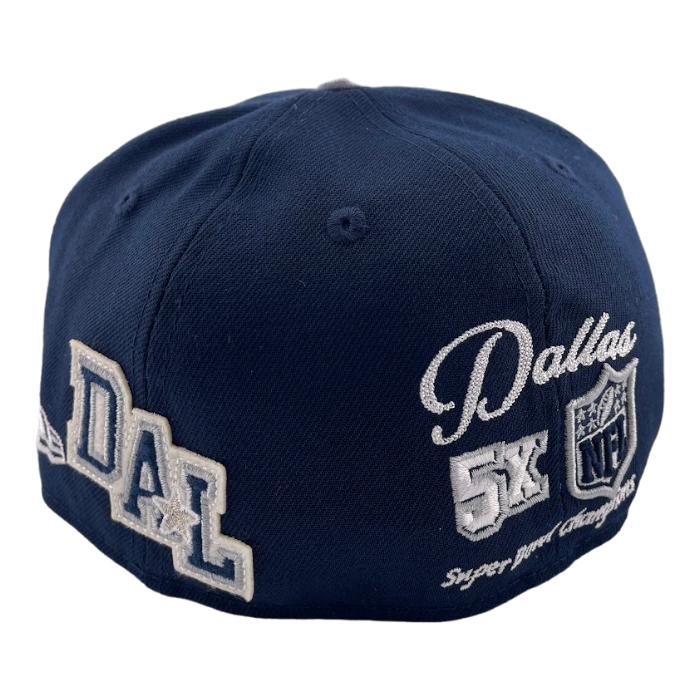 New Era Dallas Cowboys Letterman Super Bowl XXX Triple Patch 59FIFTY Fitted Hat Cap