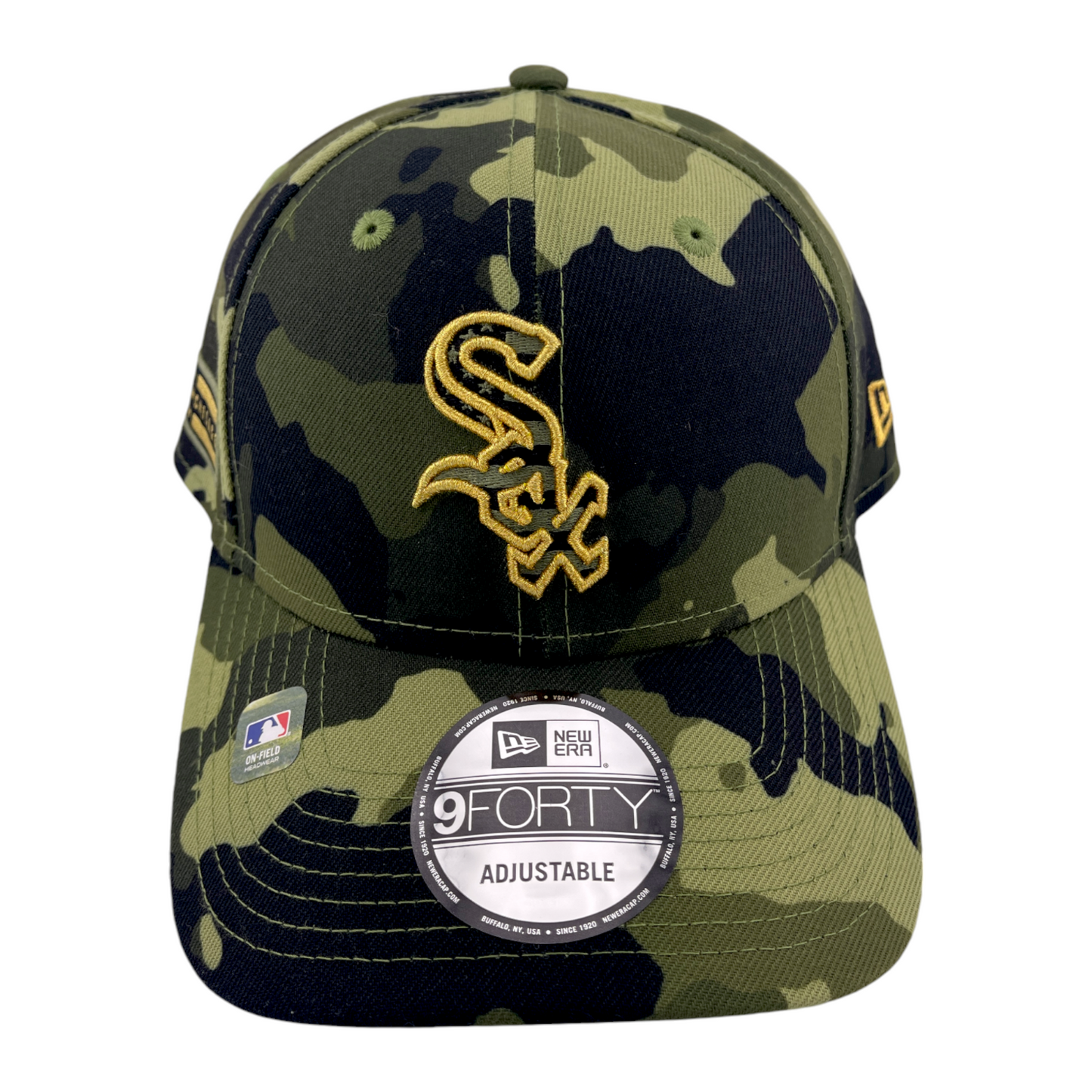 New Era Chicago White Sox 2022 Armed Forces Day Camo 9Forty Snapback Adjustable Hat Cap