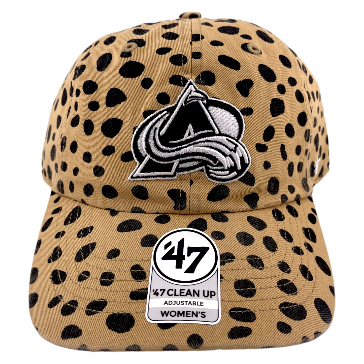 '47 Brand Colorado Avalanche NHL Cheetah Print Women's Clean Up Adjustable Hat