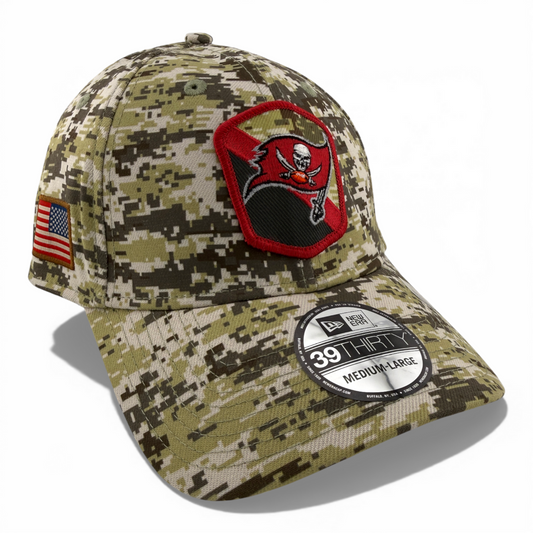 New Era Tampa Bay Buccaneers 2023 Salute to Service Camo NFL 39Thirty Flex Fit