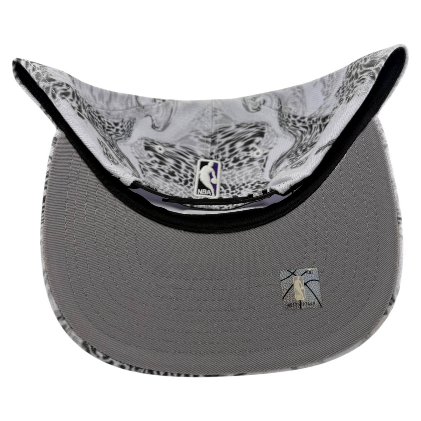 New Era Sacramento Kings NAB White Snake A-Frame 9Forty Snapback Adjustable Hat