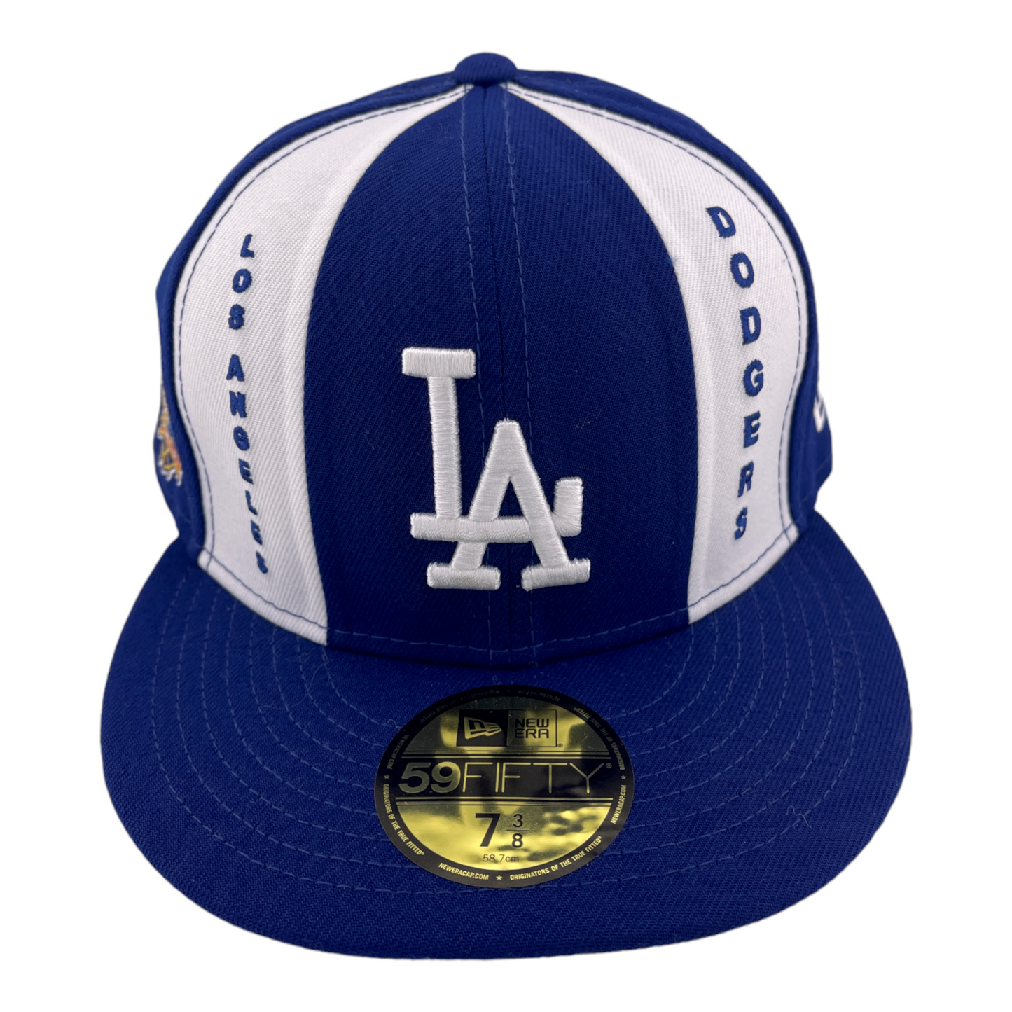 New Era Los Angeles Dodgers 40th Anniversary Patch Pinwheel Blue 59FIFTY Hat Cap