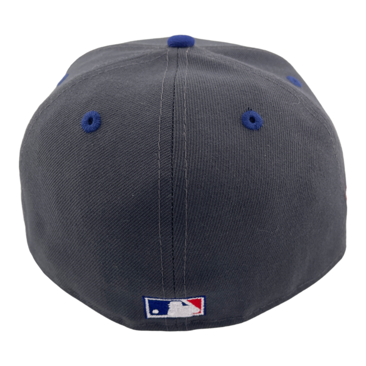 New Era Texas Rangers DC vs Marvel Arlington Stadium Patch Grey/Blue 59FIFTY Hat Cap