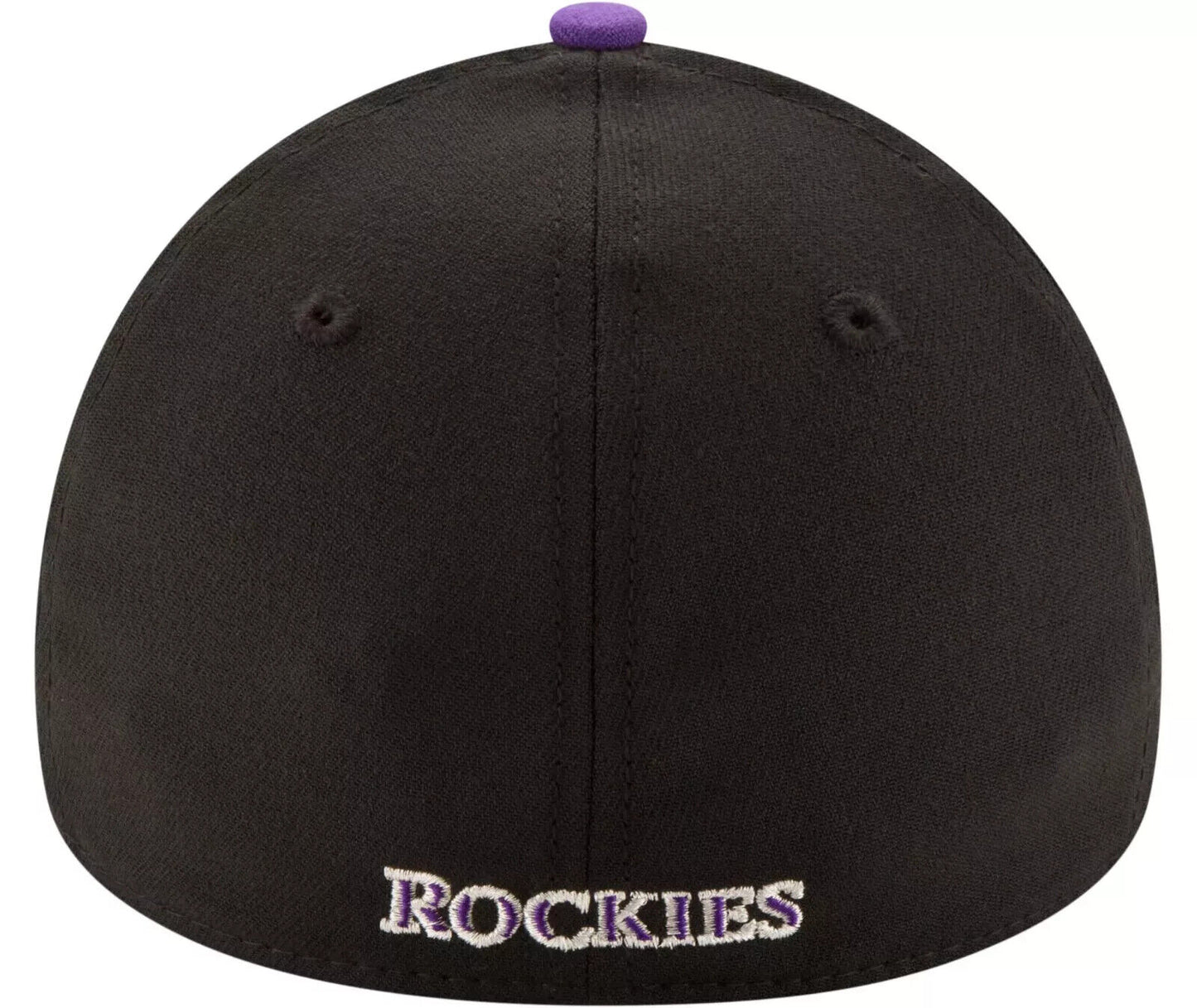 New Era Colorado Rockies MLB Team Classic Black Purple 39Thirty Flex Fit Hat Cap