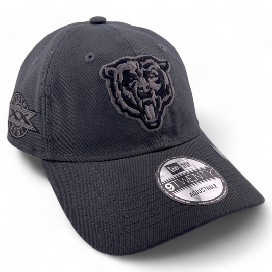 ~NEW DROP~ New Era Chicago Bears NFL Super Bowl XX Asphalt 9FORTY Adjustable Hat Cap