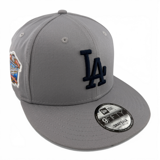 New Era Los Angeles Dodgers MLB Team Grey 9FIFTY Snapback Adjustable Hat Cap