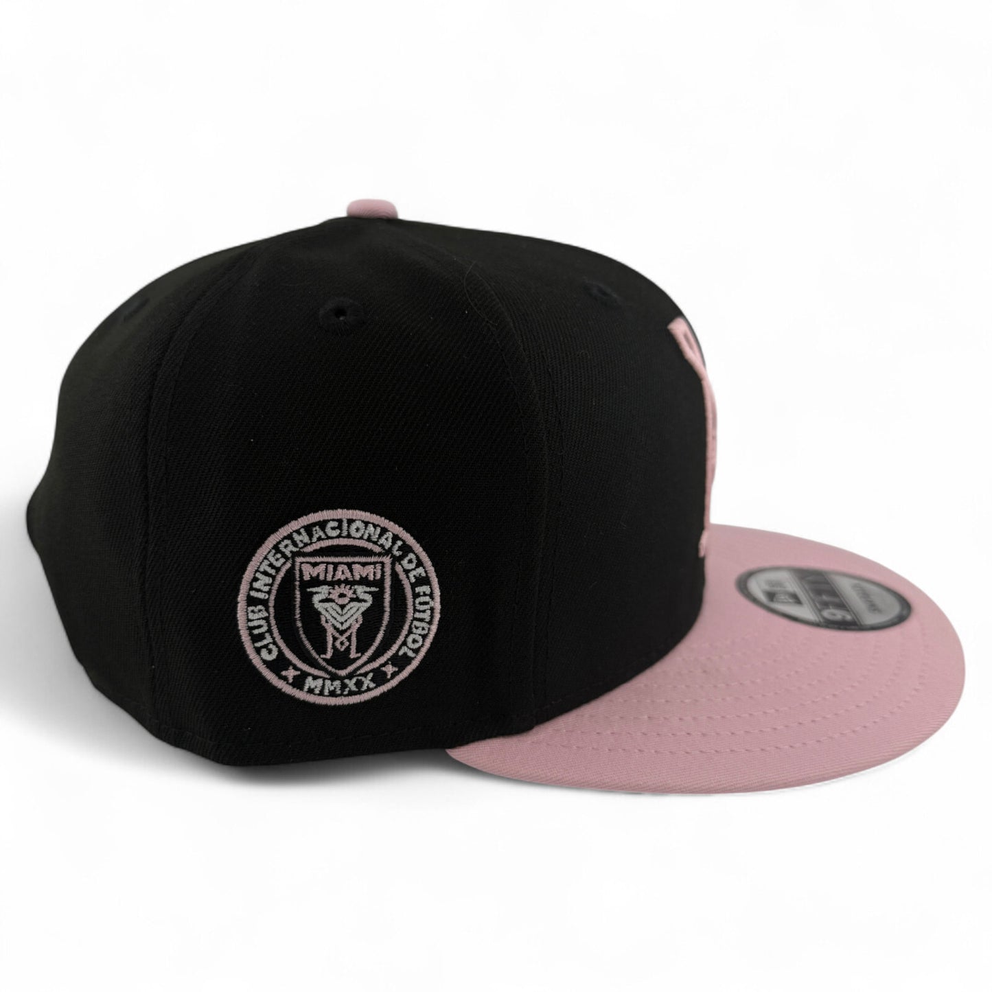 New Era Inter Miami CF FC Football MLS Pink 9FIFTY Snapback Adjustable Hat Cap
