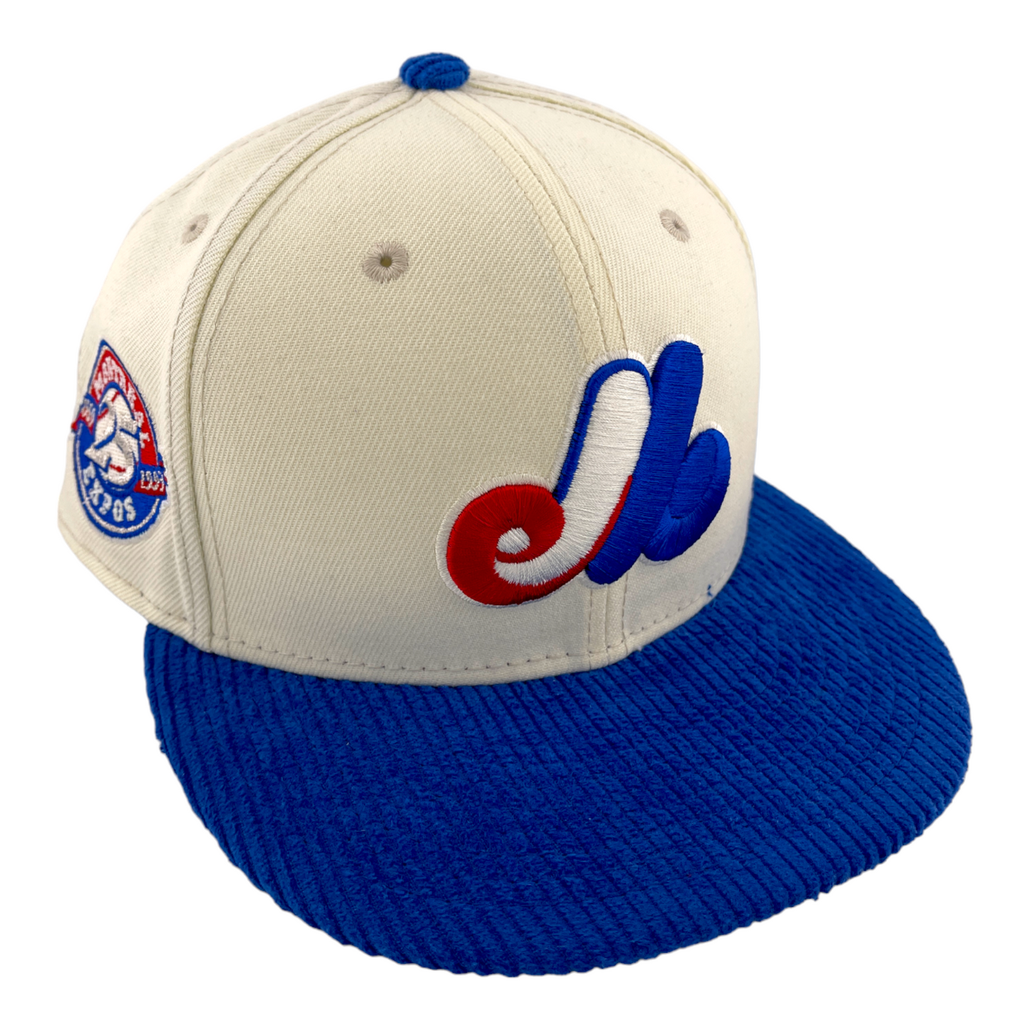 New Era Montreal Expos 25th Anniversary Chrome Pack Corduroy Visor 59FIFTY Hat