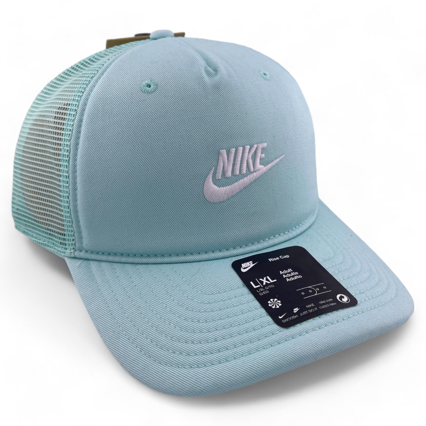 Nike Rise Jade Green FB5378-346 Mesh Back Adjustable Snapback Trucker Hat Cap