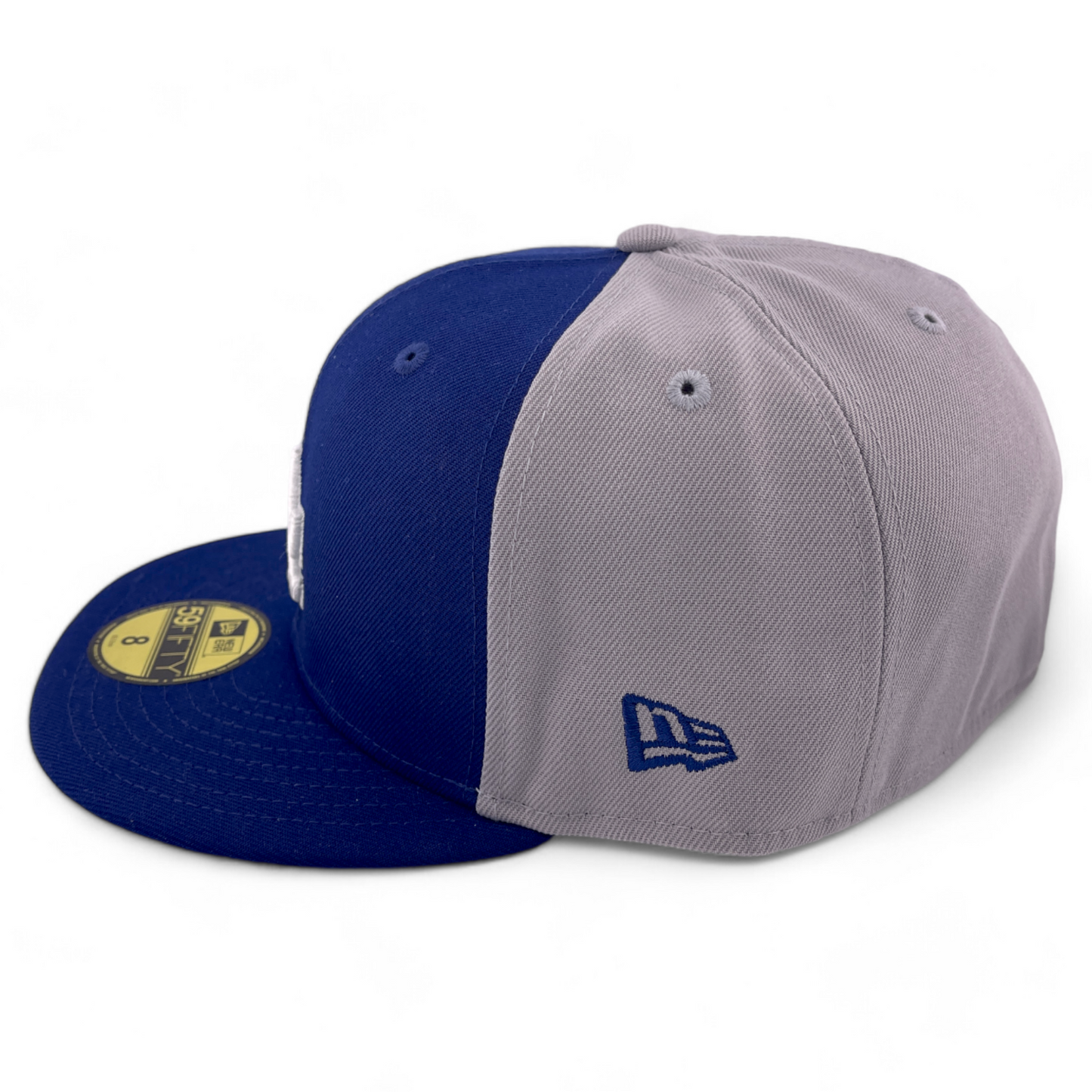 New Era Los Angeles Dodgers MLB Game Day Pack Gray/Blue 59Fifty Fitted Hat Cap