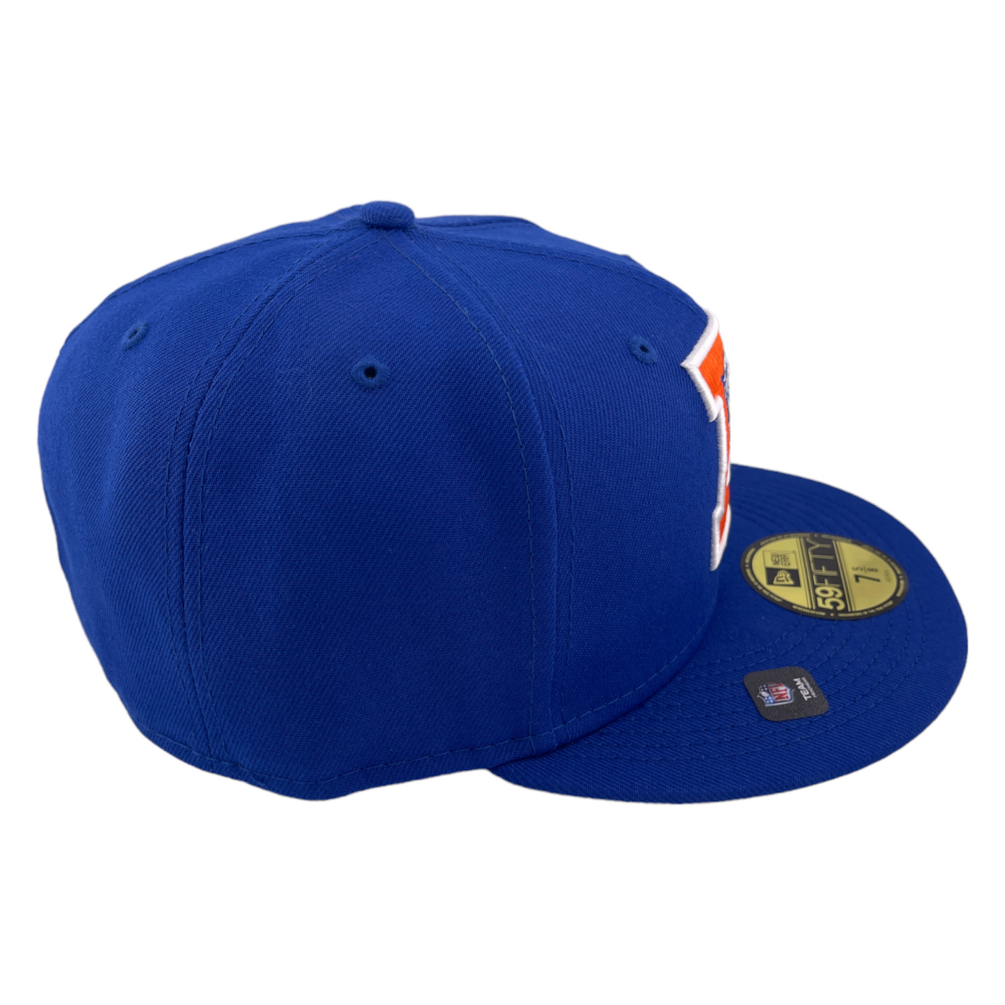 New Era Denver Broncos Throwback D Logo Blue/Grey UV 59Fifty Fitted Hat Cap