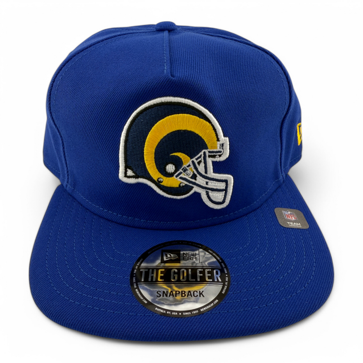 New Era Los Angeles Rams The Golfer Historic A-Frame Snapback Adjustable Hat Cap