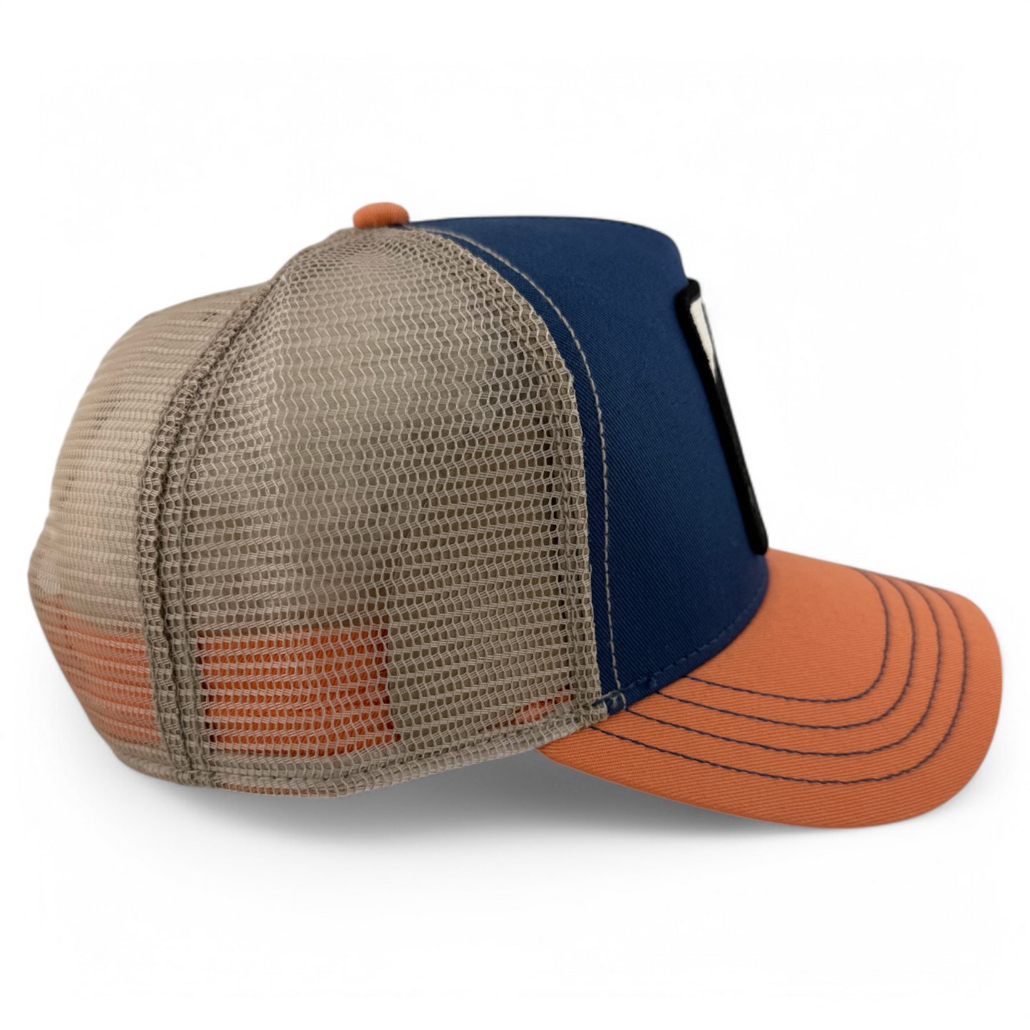 Goorin Bros The Panther The Farm Peach/Blue Trucker Adjustable Snapback Hat Cap