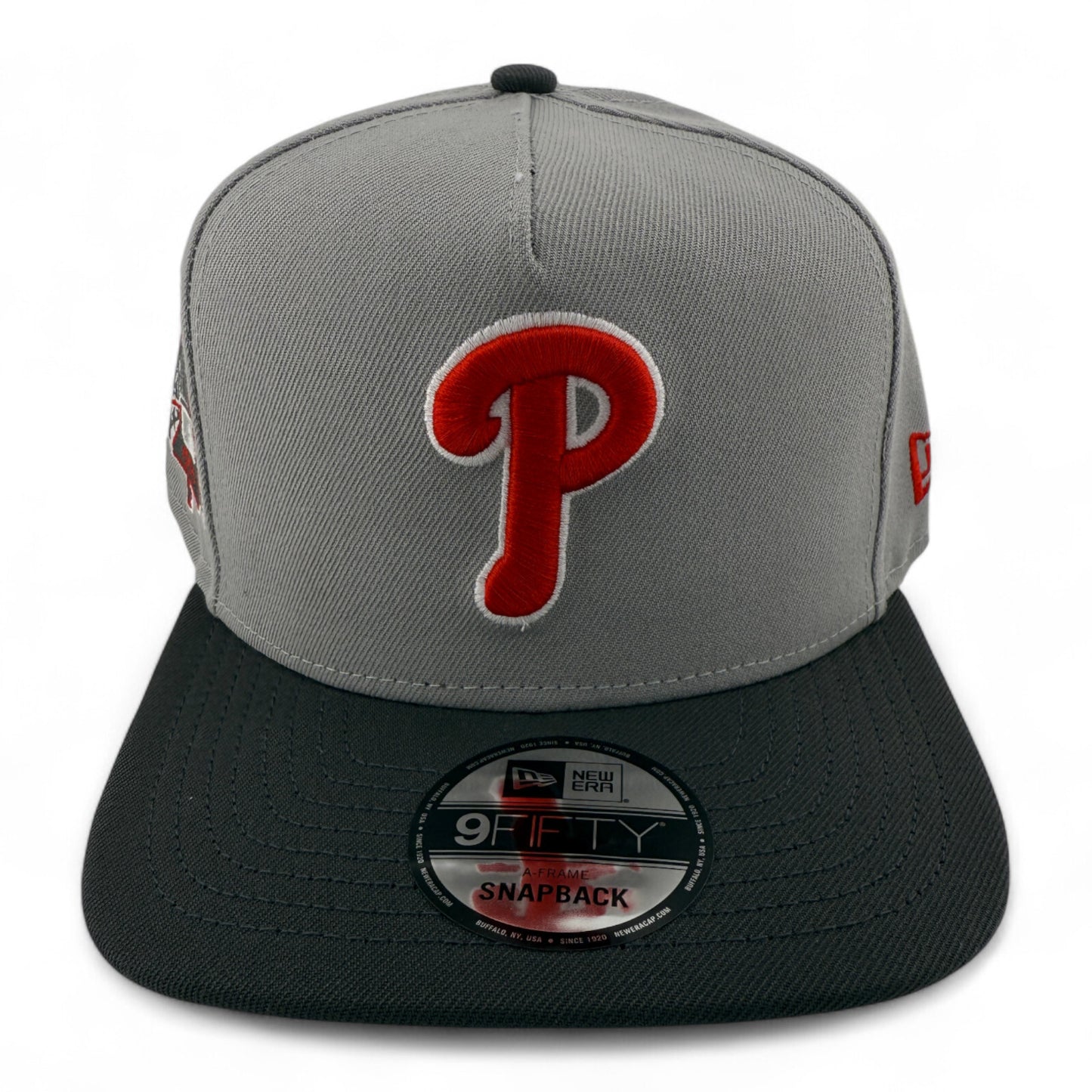 New Era Pittsburgh Pirates MLB Grey A-Frame 9FIFTY Snapback Adjustable Hat Cap