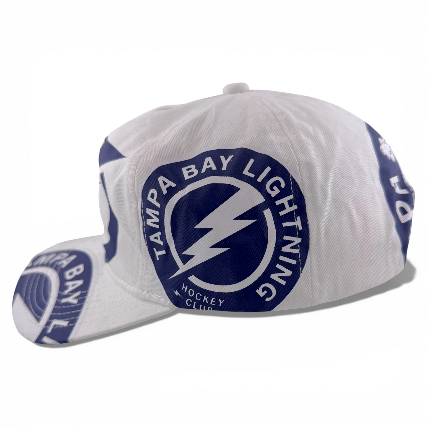 Mitchell & Ness Tampa Bay Lightning In Your Face A-Frame Snapback Adjustable Hat